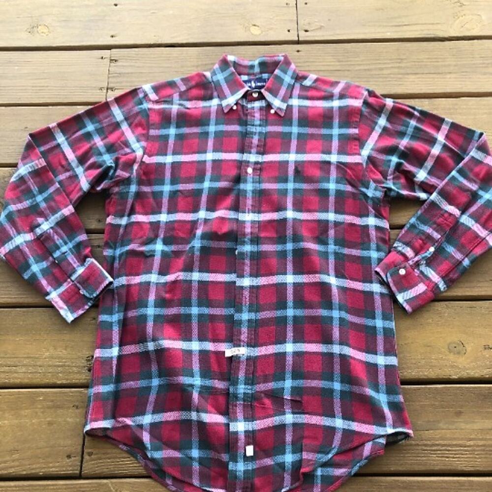 Men's Ralph Lauren Plaid Button Up Long Sleeve